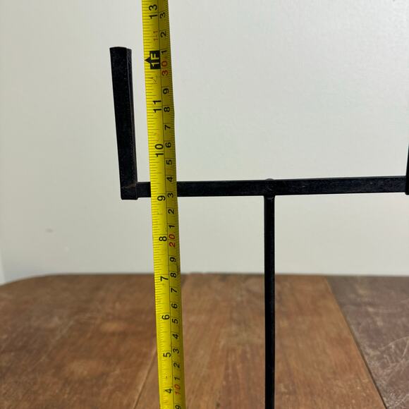 Vintage Black‎ Metal Table Diner Store Shelf Store Sign Display - Picture 6 of 9